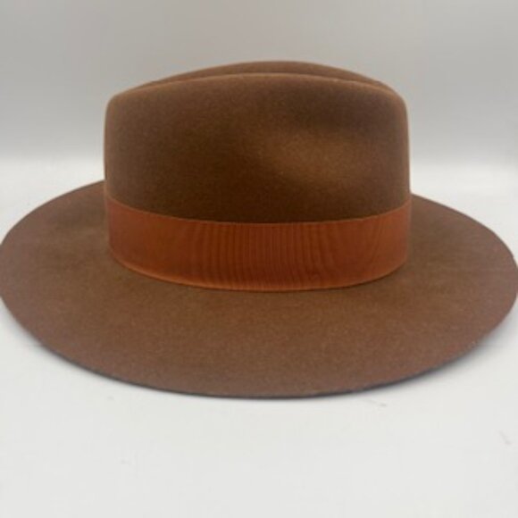 Goorin Brother Wool Felt Fedora Hat Brown Size Medium - Picture 5 of 9